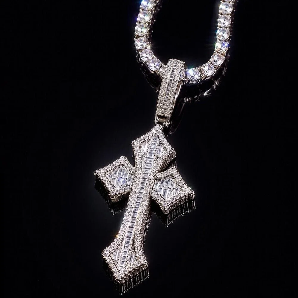 Cross Necklace With Tennis Necklace 2 A 27